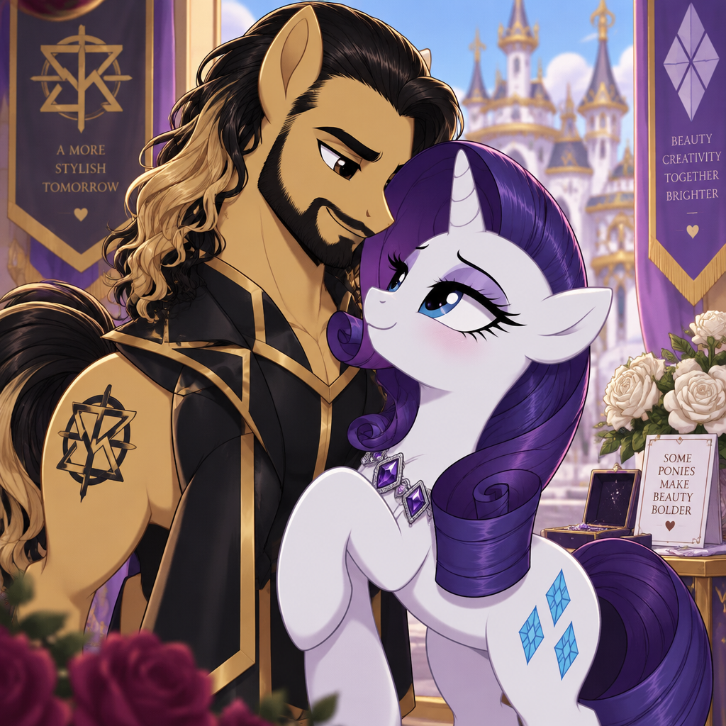 Seth Rollins as a my little pony character and is Rarity’s love interest