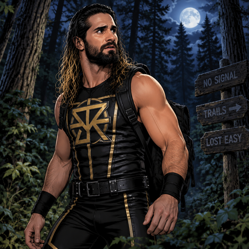 Seth Rollins was lost in the middle of the woods at night