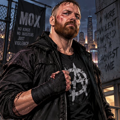 Jon Moxley as a vigilante