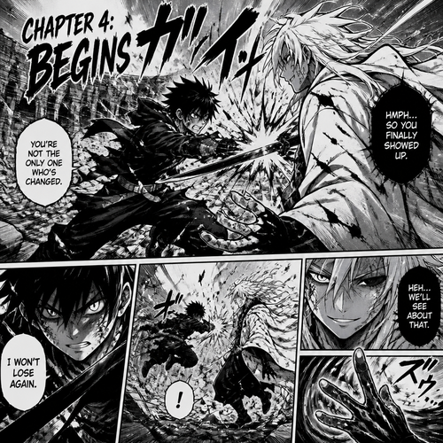 Chapter 4 begins in the middle of the fight