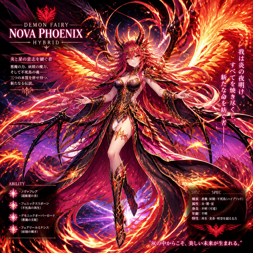 Demon fairy nova phoenix hybrid 
