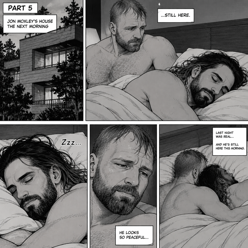 (Part 5). Still at Jon Moxley’s house. The next morning,Seth Rollins was asleep in Jon’s bed after last night’s activity
