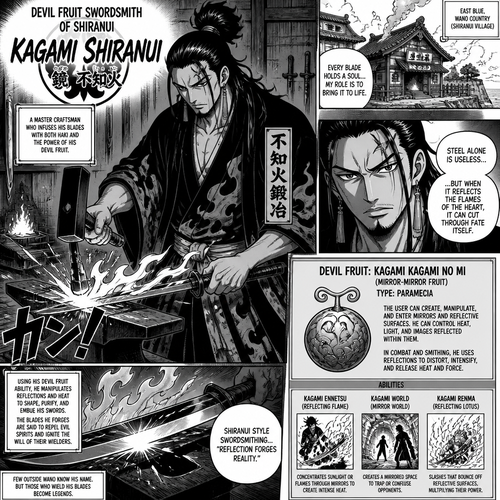 Devil fruit swordsmith of shiranui 