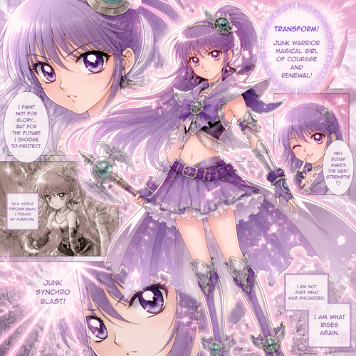 Junk warrior as magical girl 