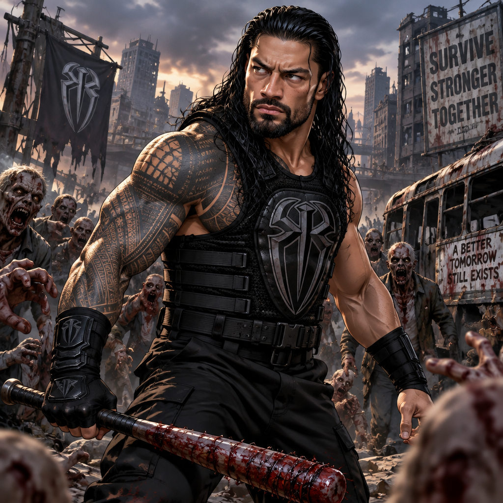 Roman Reigns is in a zombie apocalypse