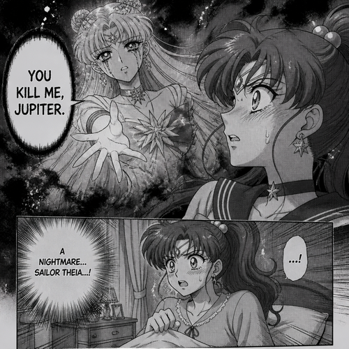 Sailor Jupiter see a nightmare of sailor theia say you kill me Jupiter 