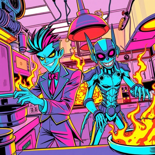 Alastor and vox from hazbin hotel 