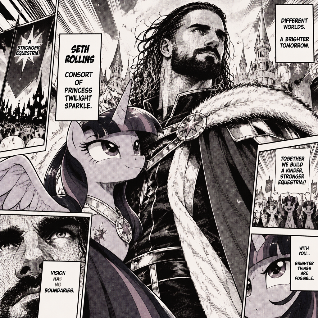 Seth Rollins as Princess Twilight sparkle’s consort