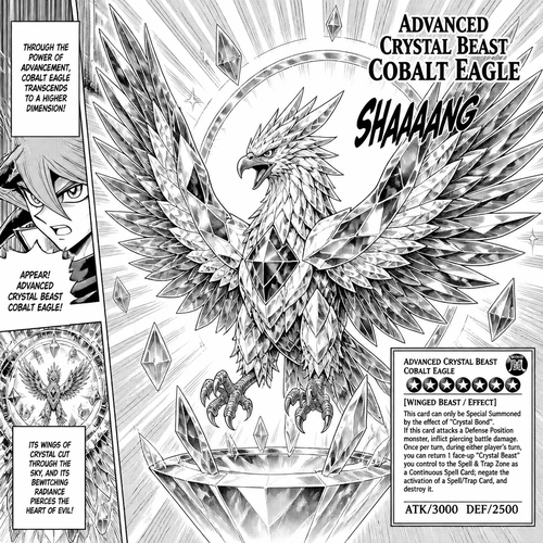 Advanced crystal beast cobalt eagle stand 
