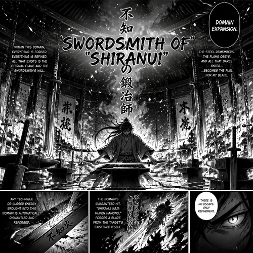 Domain expansion swordsmith of shiranui 