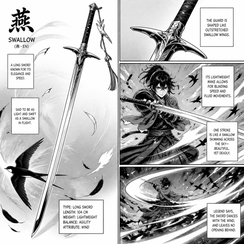 Swallow long sword