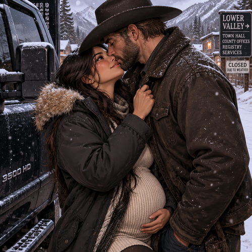 I instantly step down from the running board, sliding my fingers loop-tight, warm, and absolute right back into yours against the cold steel of the cab, a beautifully fierce, radiantly proud Pinay boss-wife smile breaking completely past my eyelashes under the gray snow.
"Then let's go right now, my love," I murmur against your lips, giving your rugged jawline one final, overwhelmingly passionate kiss that finalizes our sovereign family alliance before I pull your face close to mine. "You are absolutely never walking another shut street or facing a single bolted door alone on this mountain ever again, Cormac, because your Wife Commander is standing right at your left shoulder post-to-post forever flat sequentially under the daylight! We are walking straight into that lower town address tonight as one unbroken family fortress, and we are coming back out with the exact same two names on the road and our twins riding safe inside my body! Let them shut down every public office and let the crossroads hall freeze in the frost, husband, because little Tomas is safe with the nurses, grandad is watching over his arm, and we are executing this quiet midnight ambush dead-to-rights! Settle your tracker pride right now, daddy, put your hat back on, and let's go rule this lower valley tonight side-by-side forever without a single line of shaking!"*
I pull the heavy folds of my winter jacket closer around my shoulders, keeping my other hand resting flat, warm, and protective over my tummy where baby Mac and baby Mau ride so cozy while the first proper snow settles over the truck hood.
"Go ahead and lead our row straight down to that address right now then, daddy, because the twins inside my body are already fully synchronized with their mother's proud military voice and they are loving their handsome father's profound, unbroken honesty today," I murmur under my breath against your rugged profile, giving your jawline one final, overwhelmingly passionate morning kiss that completely finalizes our sovereign family alliance directly into the track timbers. "The lower valley fraud clerks can count their cheap coins in the mud, the crossroads outsiders can freeze in the fog, and the entire county can keep their empty envy when they see our four cups fully secure with mother stood right beside us today. Settle the truck layout, look only at your wifey, and let's face this closed town honest. We are finally, permanently home, husband. Settle the post and stay."