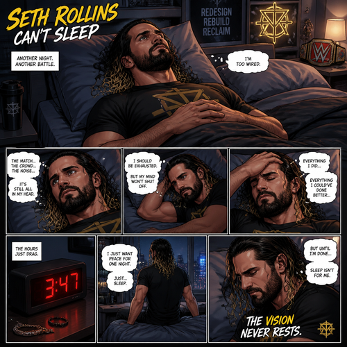 Seth Rollins was trying to sleep in his bed…but he couldn’t