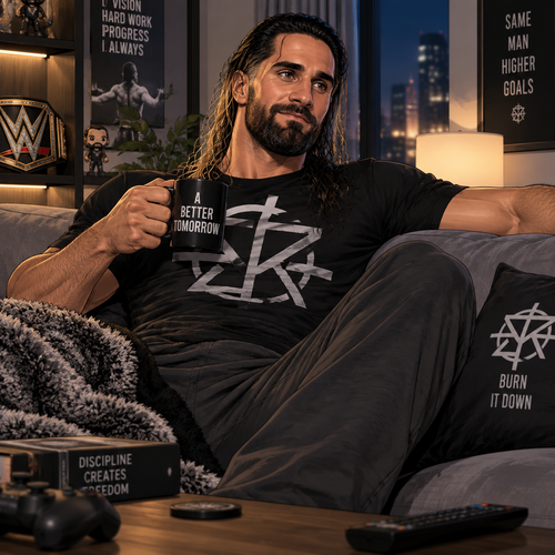 Seth Rollins was at home after a long day