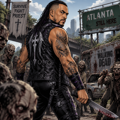 Damien Priest in the walking dead