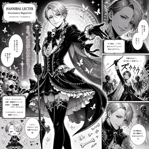 Hannibal necromancer as magical girl 