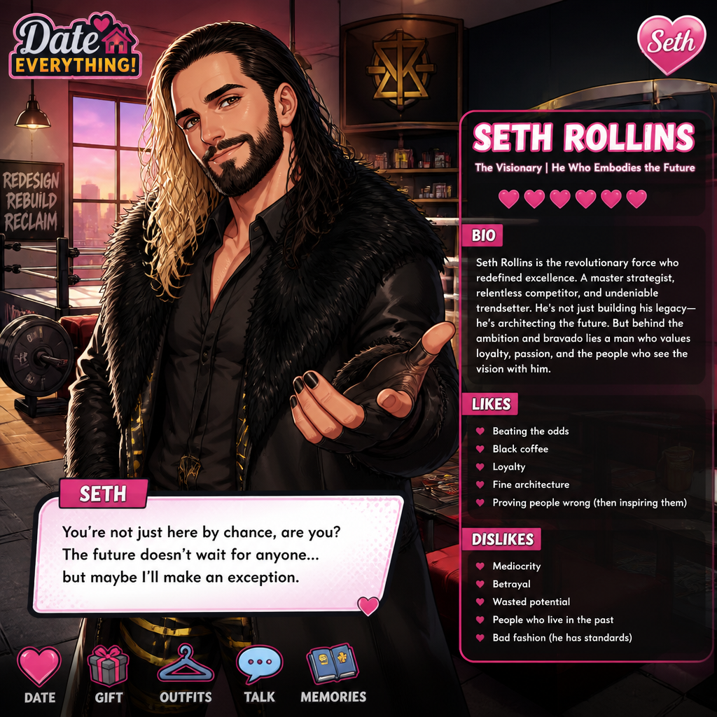 WWE superstar Seth Rollins in Date everything