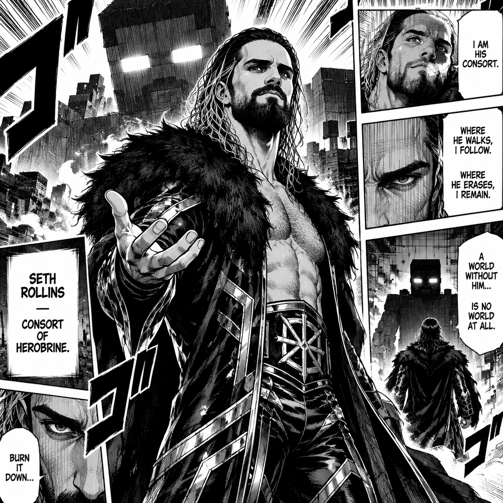 Seth Rollins as Herobrine (As a human)’s Consort