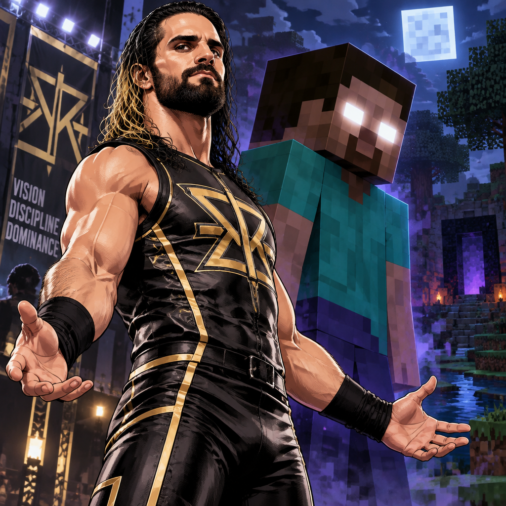 Seth Rollins and Herobrine