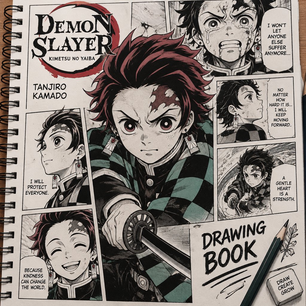 I want Demon slayer Ta zero with comics
Pharma drawing book