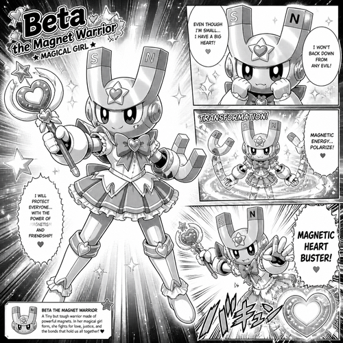 Beta the megnet warrior as magical girl 