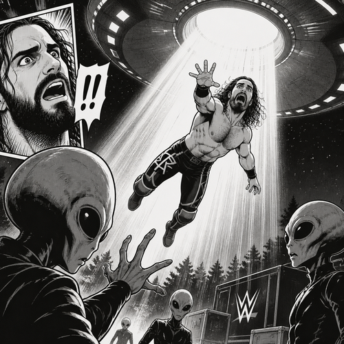 Seth Rollins getting abducted by aliens
