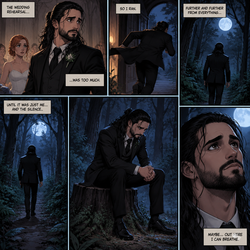 (Part 1 of the corpse bride,Seth x Becky style). Seth Rollins was walking in the woods alone at night after running away from a wedding rehearsal. After a while He sat at a tree stump