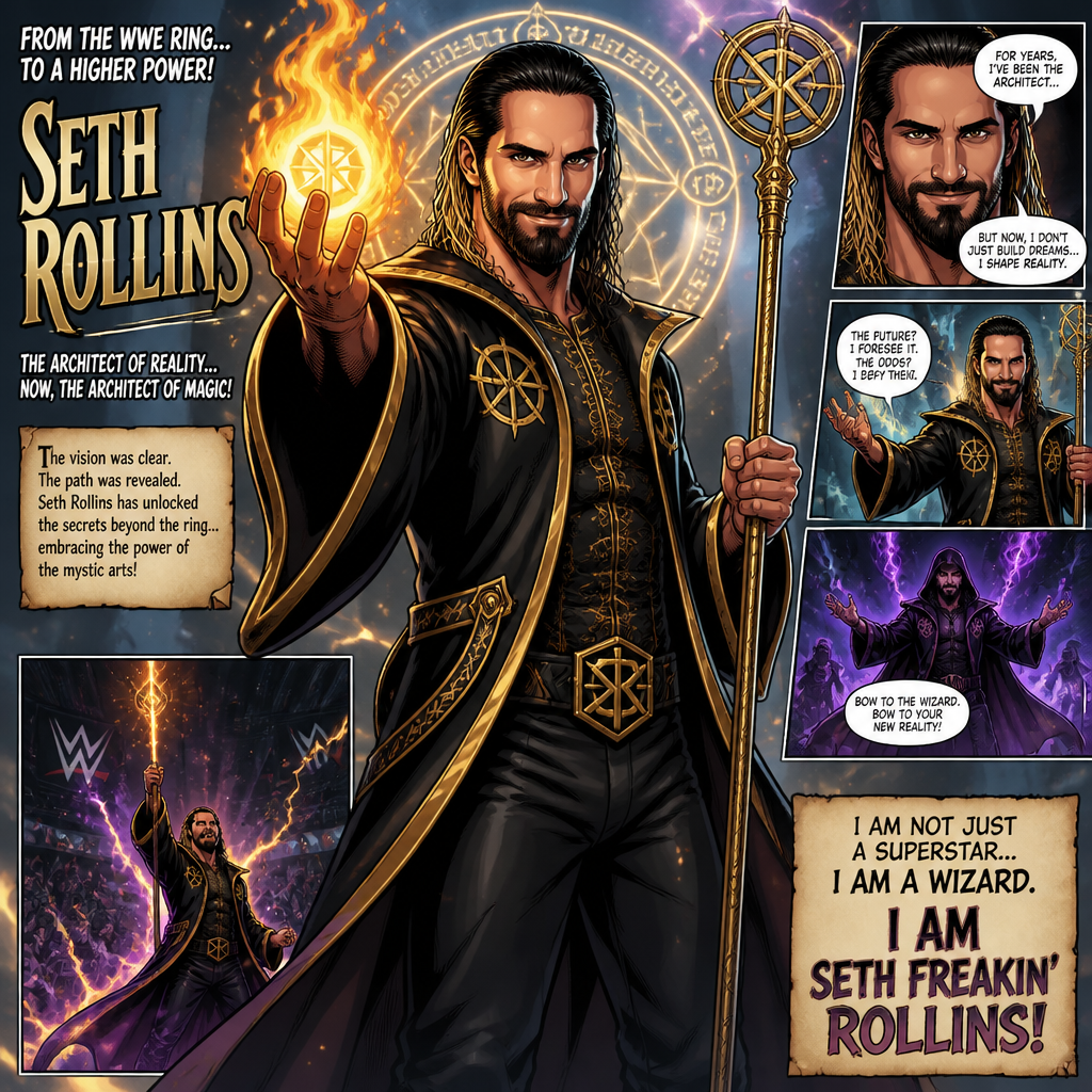 WWE superstar Seth Rollins becomes a Wizard