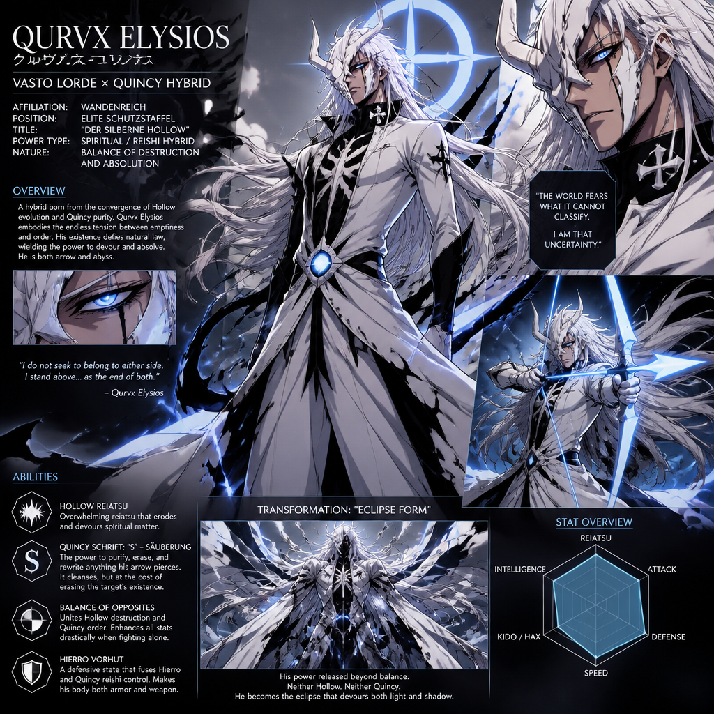 Vasto lorde mixed with Quincy from bleach