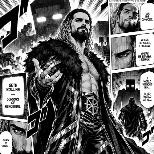 Seth Rollins as Herobrine (As a human)’s Consort