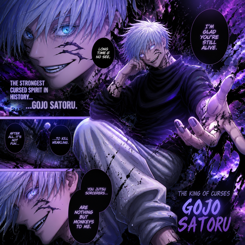 gojo as a cursed spirit from jjk