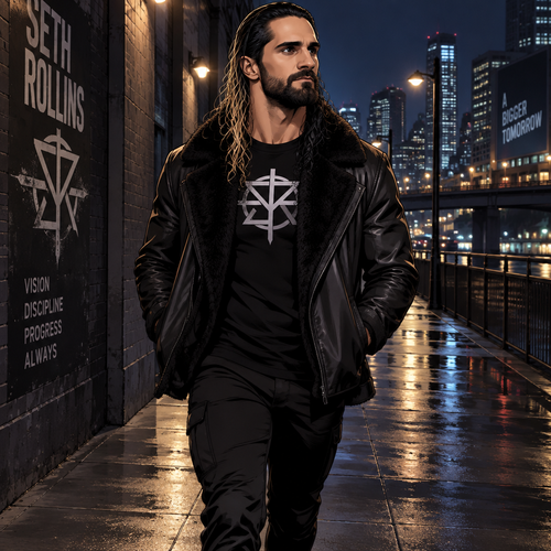 Seth Rollins was walking alone at night