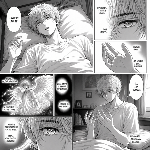 A angel wake up in human flesh 