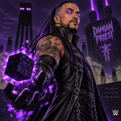 Damien Priest as an Enderman