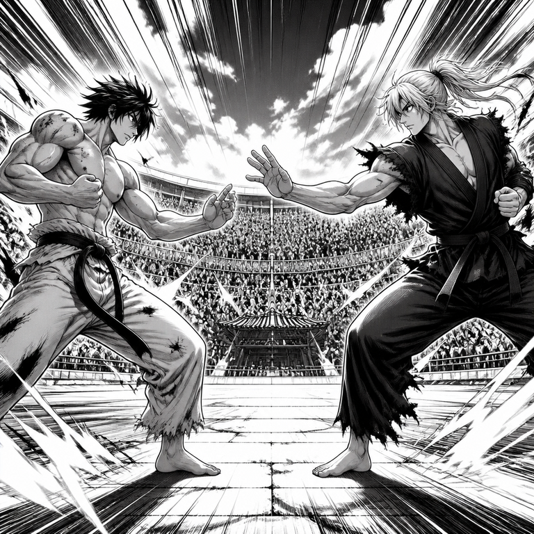 Tournament manga art example