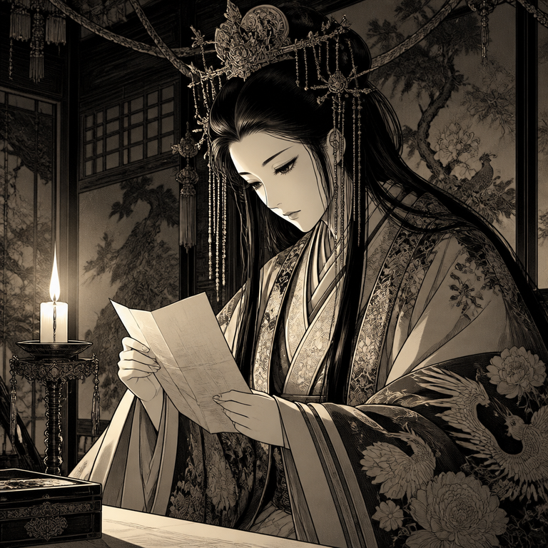 Historical Drama manga art example