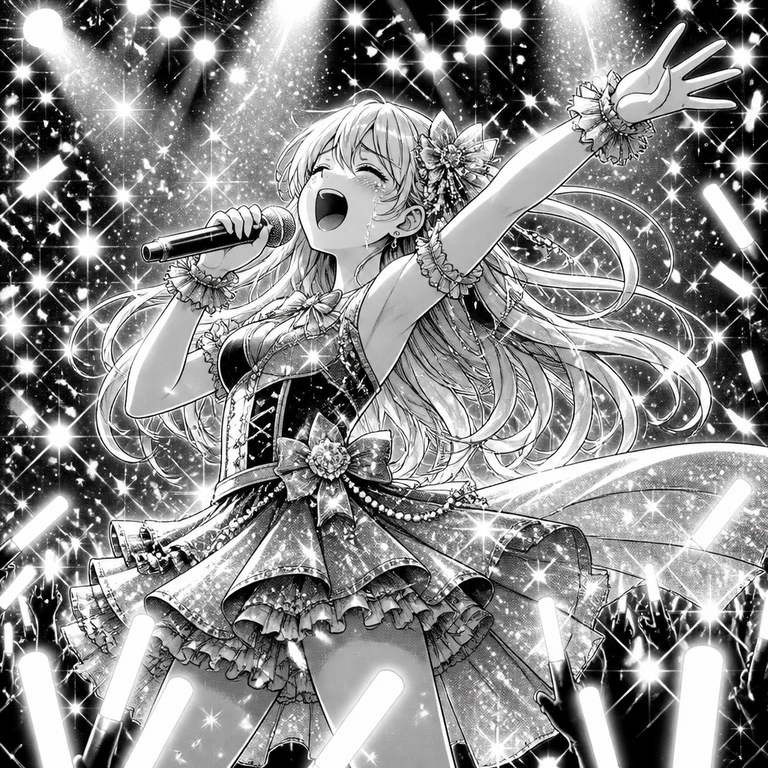 Idol & Music manga art example