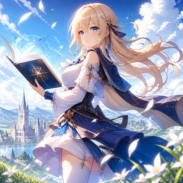 Light Novel manga art example
