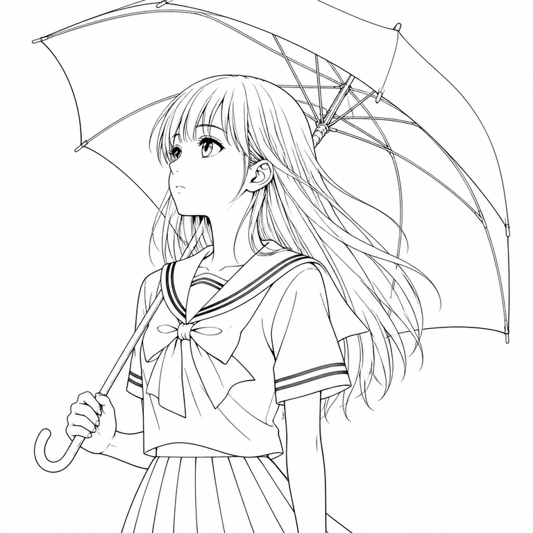 Pen Line Art manga art example