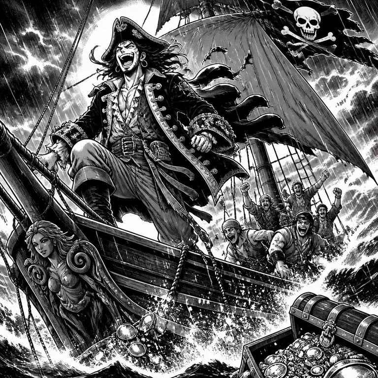 Pirate Adventure manga art example