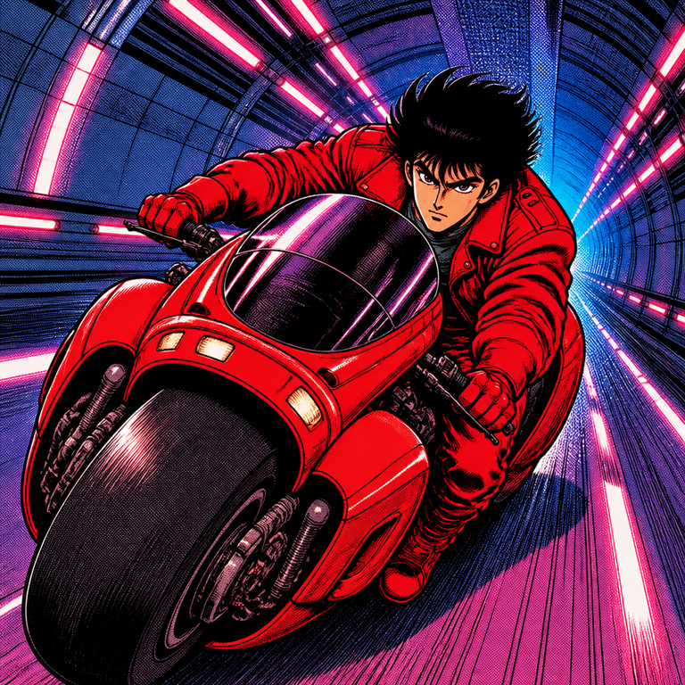 Retro 80s manga art example