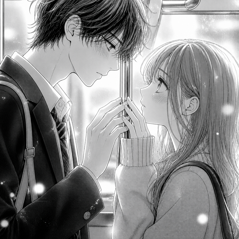 Romance manga art example