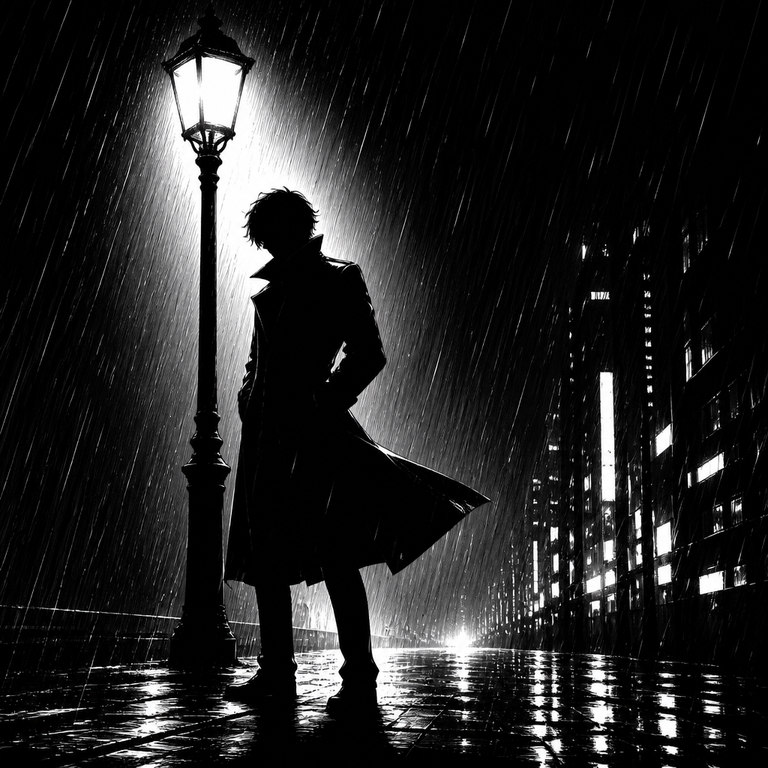 Silhouette Noir manga art example