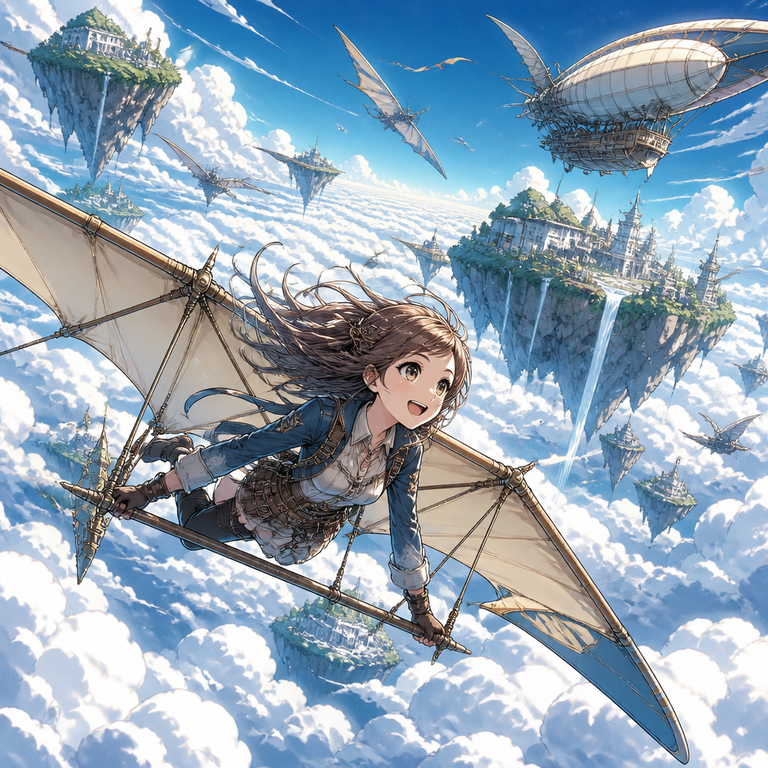 Sky Adventure manga art example