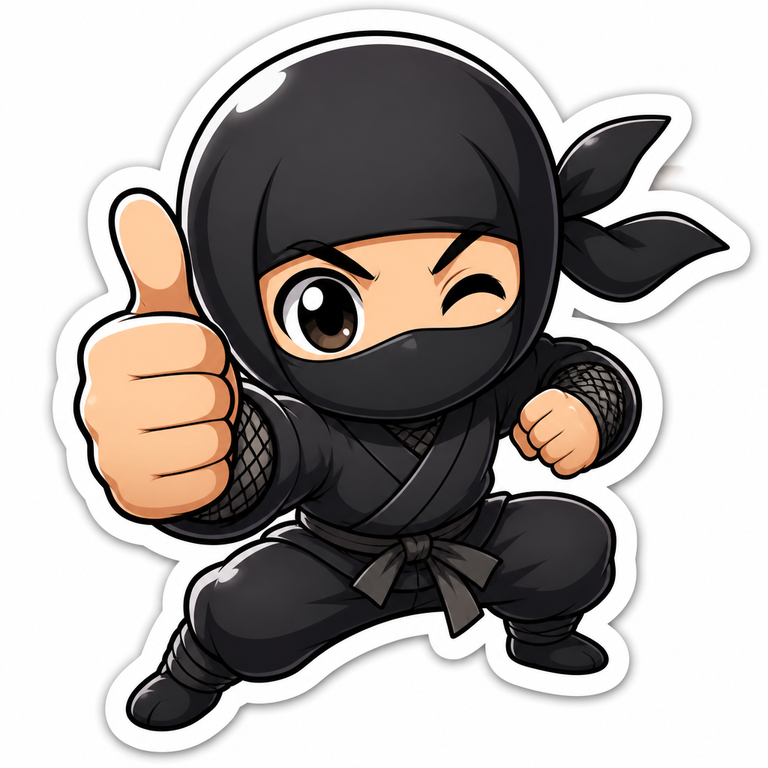 Sticker manga art example