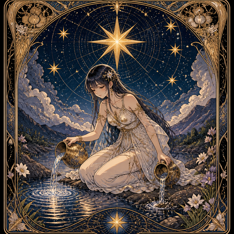 Tarot Card manga art example