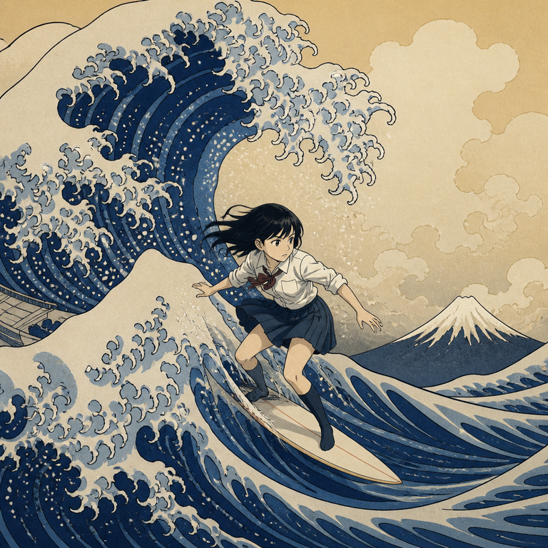 Ukiyo-e Manga manga art example