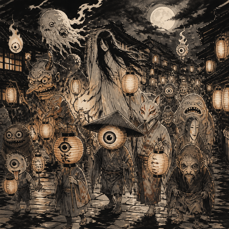 Yokai Folklore manga art example